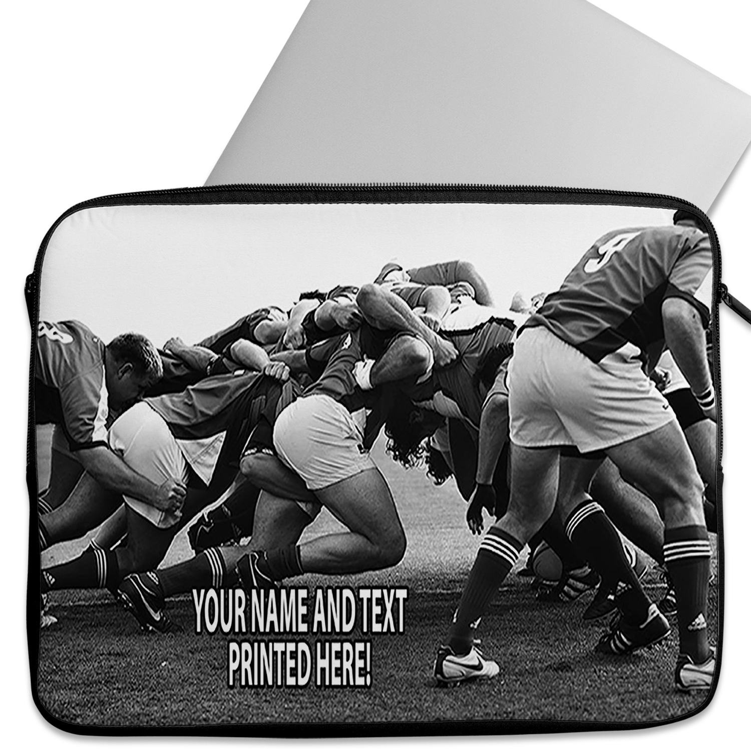 Personalised Rugby Tablet Sleeve Laptop Boys iPad Case ST478