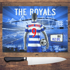 Personalised Reading Football Chopping Board AF108