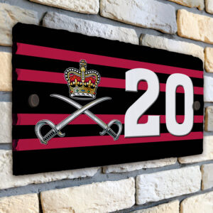 Royal Army Physical Training Corps Personalised House Number Slate AS84