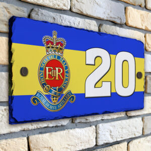 Royal Horse Artillery Personalised House Number Slate AS92