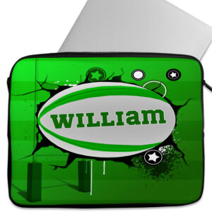 Personalised Rugby Tablet Sleeve Laptop Boys iPad Case KS255