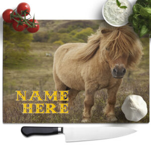 Personalised Shetland Pony Chopping Board ST086
