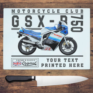 Personalised Suzuki GSX-R 750 Motorcycle Chopping Board VBCH33