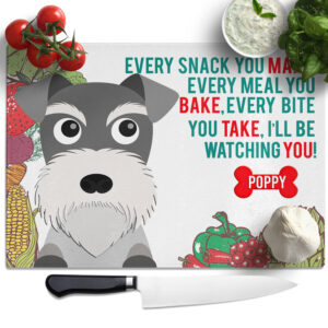 Personalised Schnauzer Chopping Board KCB40