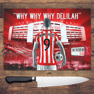 Personalised Stoke City Football Chopping Board AF122