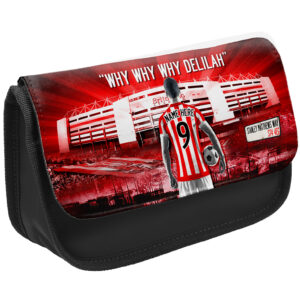 Personalised Stoke City Football Black Pencil Case AF122