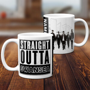 Personalised Swansea Football Straight Outta Mug SOM80