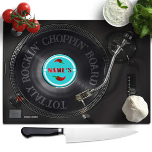 Personalised Vinyl Record Chopping Board ST781
