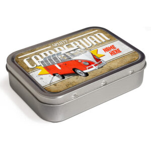 Personalised Volkswagen Orange Camper Van Tobacco Tin CLP62