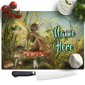 Personalised Fairy Toadstool Chopping Board SH086
