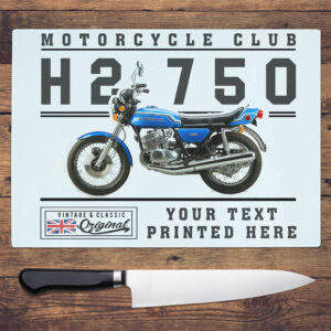 Personalised Kawasaki H2 750 Motorcycle Chopping Board VBCH20