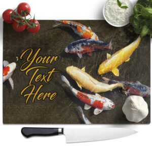 Personalised Koi Carp Chopping Board SH148