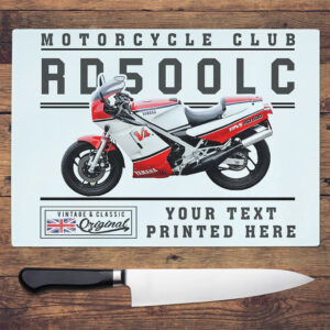 Personalised Yamaha RD 500LC Motorcycle Chopping Board VBCH44