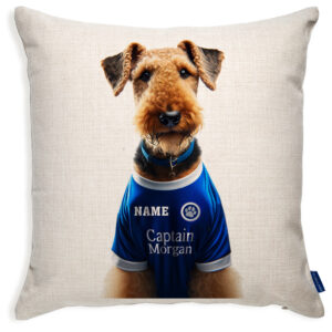 Millwall Football Airedale Dog Cushion Personalised Cover DFC315
