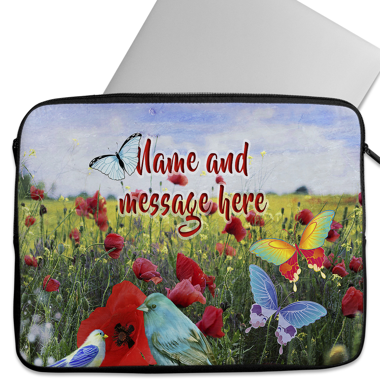 Personalised Butterfly Tablet Sleeve Laptop Womens iPad Case SH025