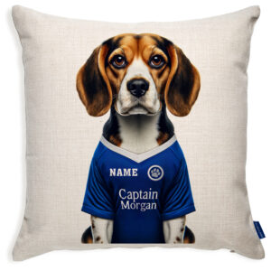 Millwall Football Beagle Dog Cushion Personalised Cover DFC316