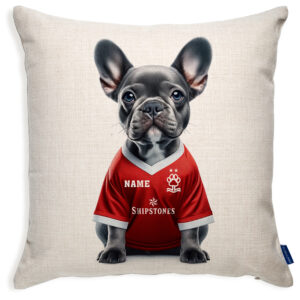 Nottingham Football Blue Frenchie Dog Cushion Personalised Cover DFC477