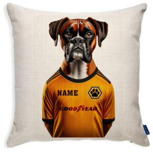 Wolverhampton Football Boxer Dog Cushion Personalised Cover DFC11