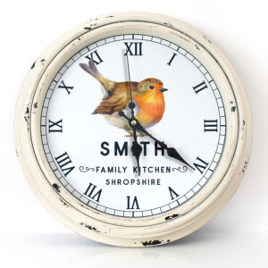 Personalised Robin Wall Clock KRC72