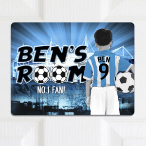 Personalised Coventry City Football Kids Door Sign CFD18