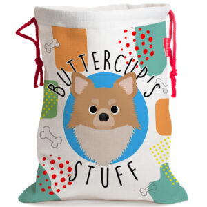 Personalised Chihuahua Dog Toy Storage Bag DS06