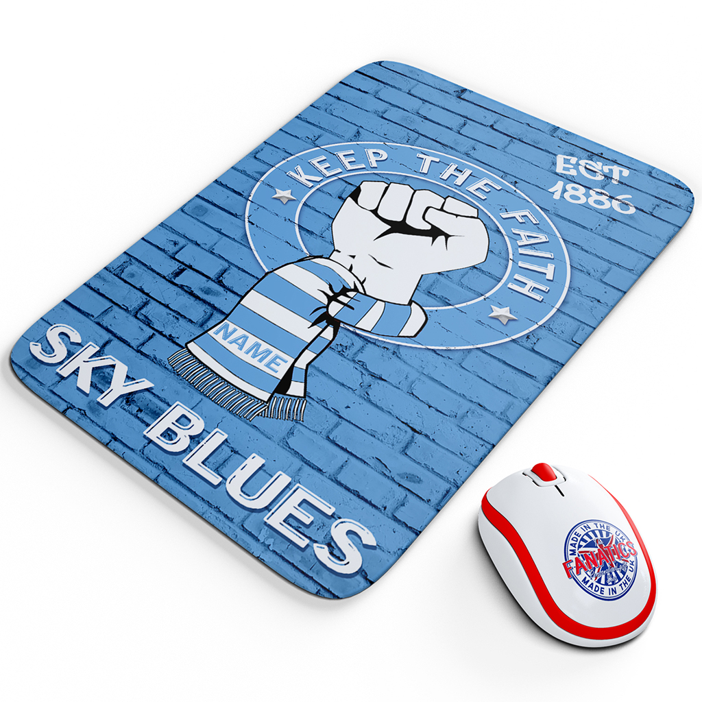 Personalised Coventry Football Keep The Faith Mouse Mat KTF18G - Image 2