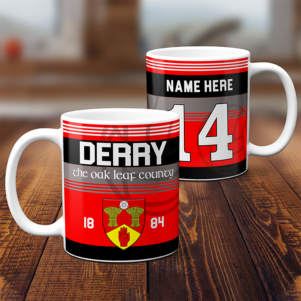 Personalised Derry Gaelic Football Mug GNM05