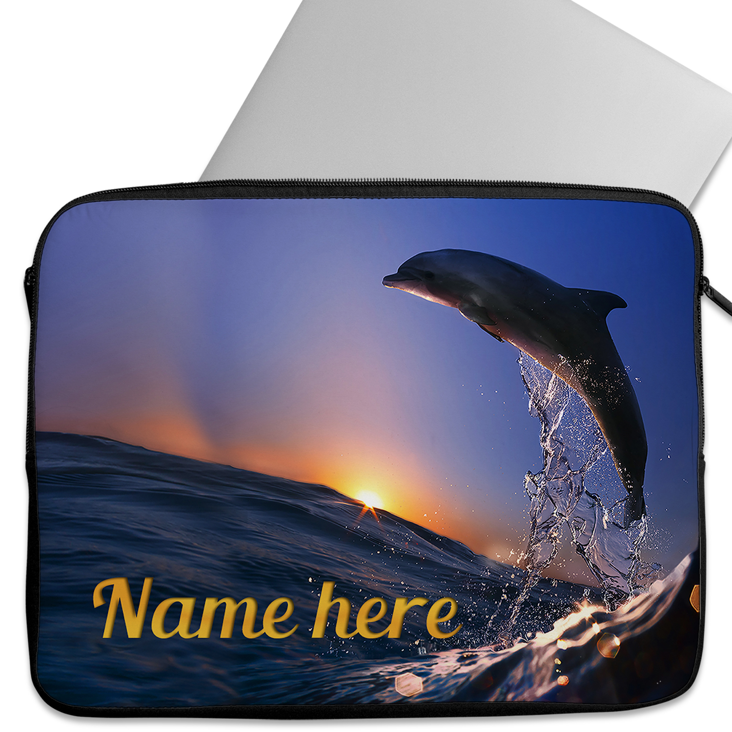 Personalised Dolphin Tablet Sleeve Laptop Womens iPad Case ST078