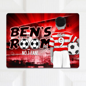 Personalised Doncaster Football Kids Door Sign CFD21
