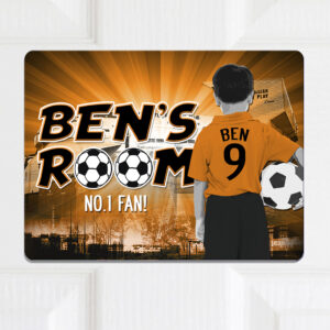 Personalised Dundee UTD Football Kids Door Sign CFD133