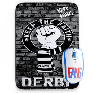 Personalised Derby County Football Keep The Faith Mouse Mat KTF20G