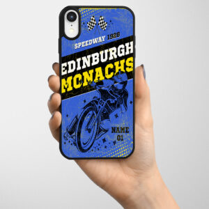 Personalised Edinburgh Monarchs Speedway Gel Phone Case SP08