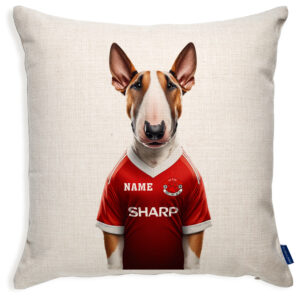 Manchester Football Bull Terrier Dog Cushion Personalised Cover DFC447