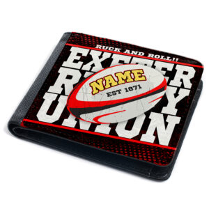 Personalised Exeter Chiefs Rugby Union Wallet RPW23