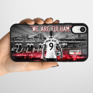 Personalised Fulham Football Gel Phone Case AF53