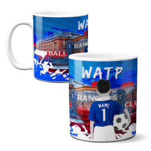 Personalised Glasgow Rangers Kids Football Mug CFM25