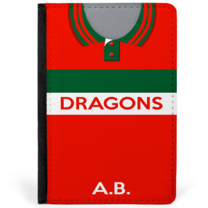 Personalised Gwent Dragons Rugby Union Passport Case RS05