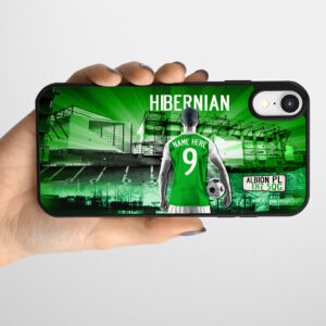 Personalised Hibernian Football Gel Phone Case AF64