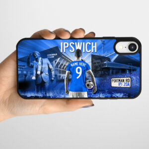 Personalised Ipswich Town Football Gel Phone Case AF69