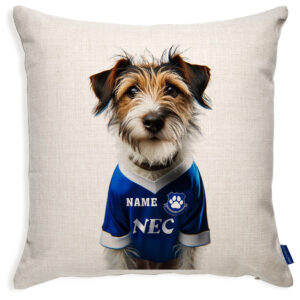 Everton Football Jack Russell Dog Cushion Personalised Cover DFC91