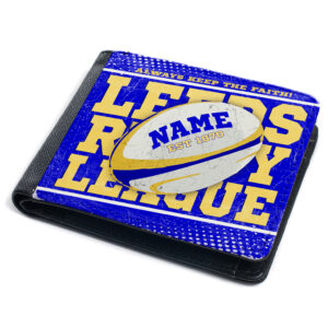 Personalised Leeds Rhinos Rugby League Wallet RPW08