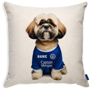 Millwall Football Lhasa Apso Dog Cushion Personalised Cover DFC353