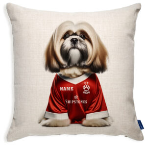 Nottingham Football Lhasa Apso Dog Cushion Personalised Cover DFC509