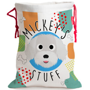 Personalised Maltese Dog Toy Storage Bag DS35