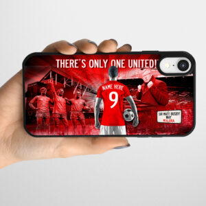 Personalised Manchester United Football Gel Phone Case AF83