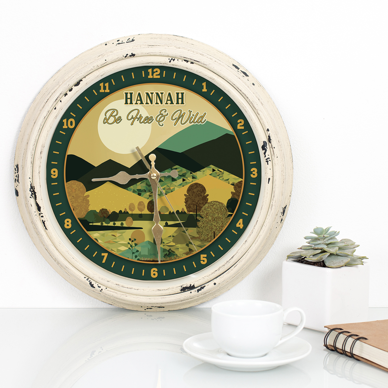 Personalised Nature Free & Wild Wall Clock KRC92 - Image 4