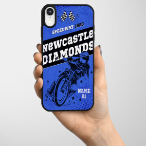 Personalised Newcastle Diamonds Speedway Gel Phone Case SP17