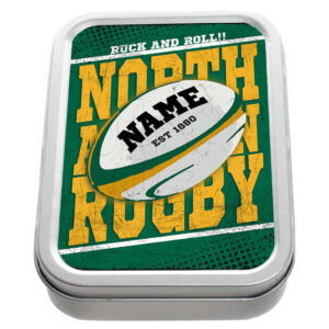 Personalised Newcastle Falcons Rugby Union Tobacco Tin RP27