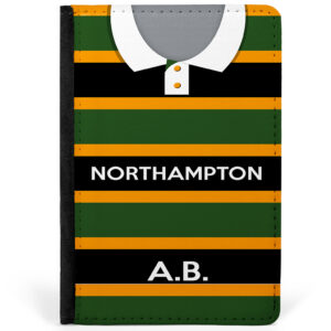 Personalised Northampton Saints Rugby Union Passport Case RS10