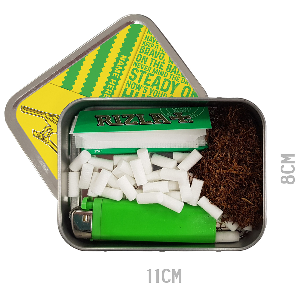 Personalised Norwich Football Tobacco Tin RF51 - Image 3